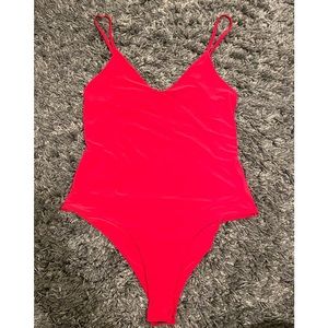 PrettyLittleThing red bodysuit